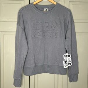 LOVE & SPORTS small (4-6) gray pullover